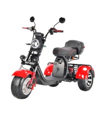 Электроскутер Citycoco WS-PRO+ Trike 3000w 21Ah - Красный